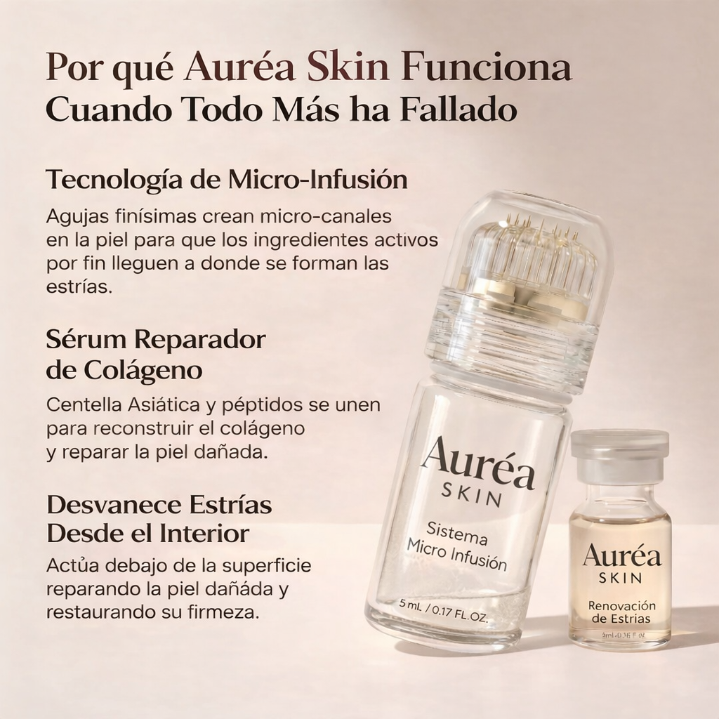 Sistema Auréa Skin Para Estrías – Micro-Infusión en Casa